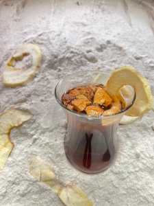 Apple Fruit Tea Powder with Real Apple Bites – Refreshing Turkish Drink Mix - 3