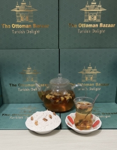 Apple Fruit Tea Powder with Real Apple Bites – Refreshing Turkish Drink Mix - 1