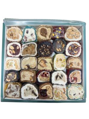 Assorted Turkish Delight Gift Box – Premium Ottoman Sweets with Pistachio, Hazelnut & Fruit Flavors – 1250g - 3