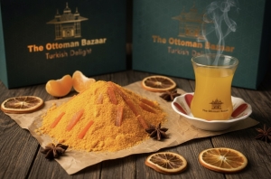Instant Mango Fruit Tea Powder with Real Dried Mango Pieces – Refreshing Tropical Flavor – Turkish Made - 1
